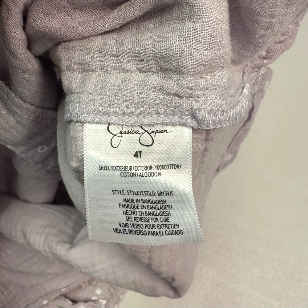 Jessica Simpson | Purple and Cream Kids Matching Set‎